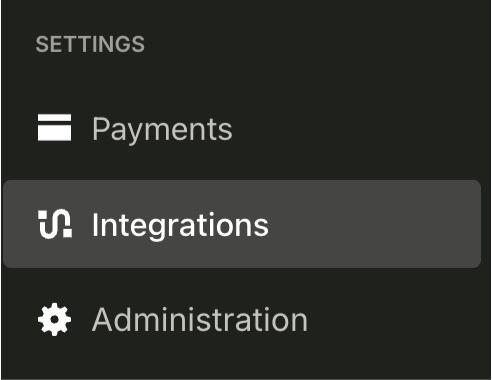 Integrations tab