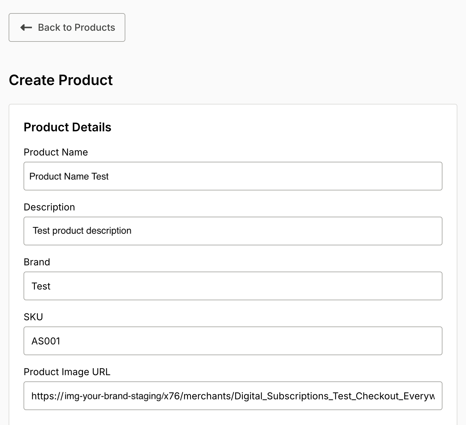 Product form