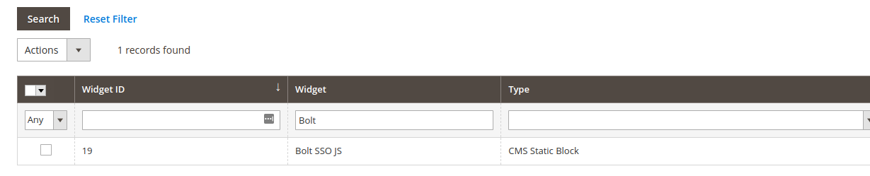 Bolt SSO JS Widget Location.