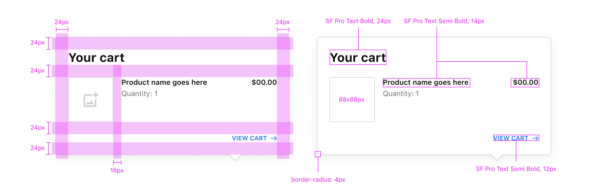 popover default style