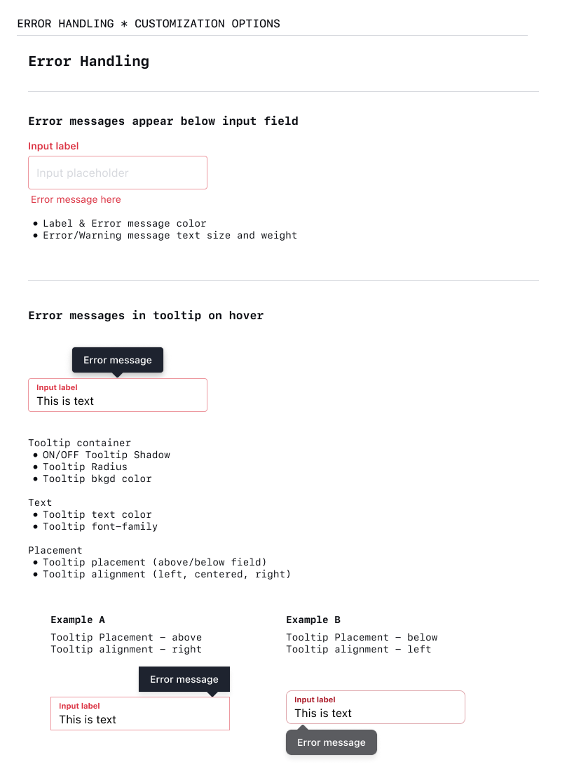 error handling