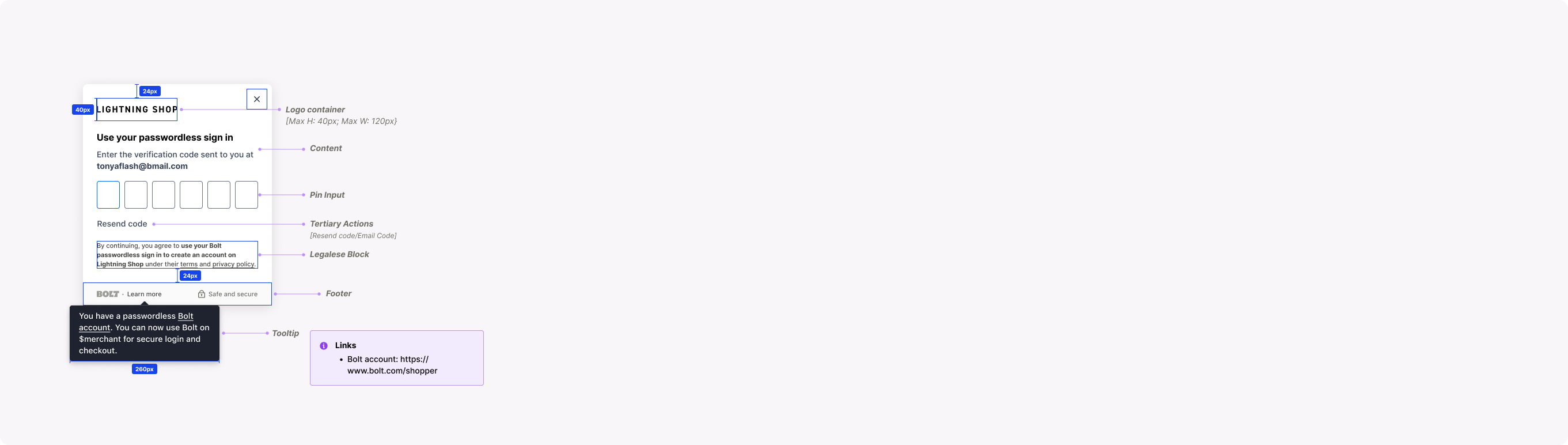 Login Modal Styling