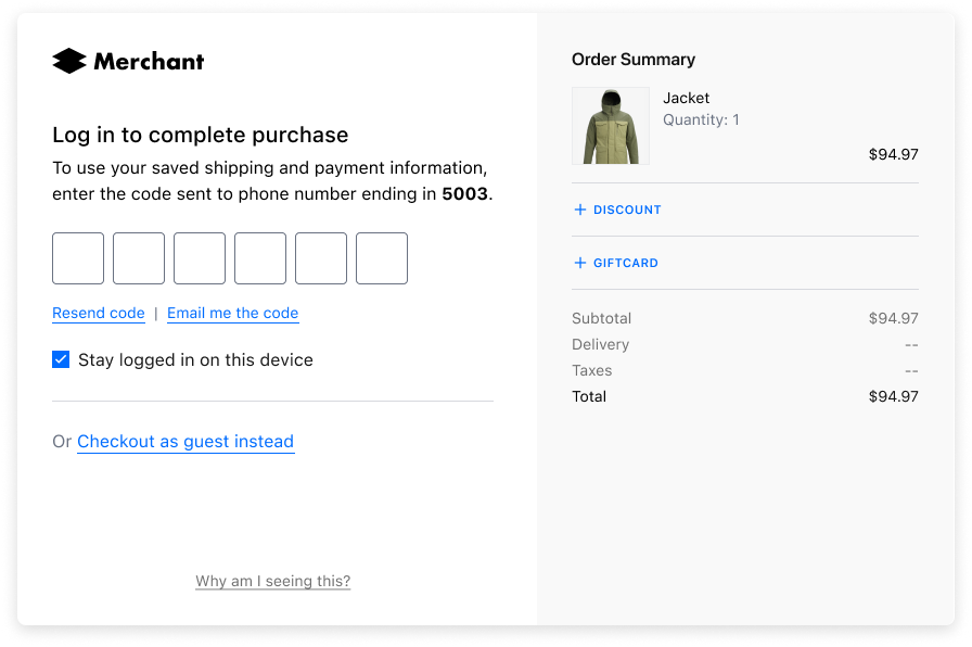 Previous view of the login modal with the option to stay logged in.