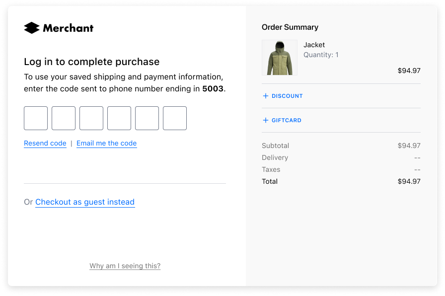 New view of the login modal without the option to stay logged in.