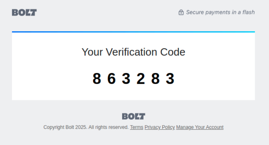 Example verification code.